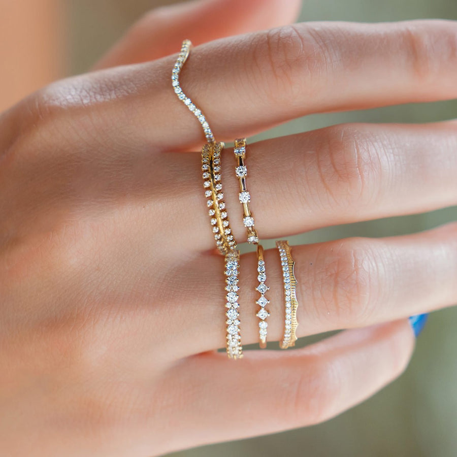 Diamond Wave Ring - Rings - Raelyn Rose Jewellery