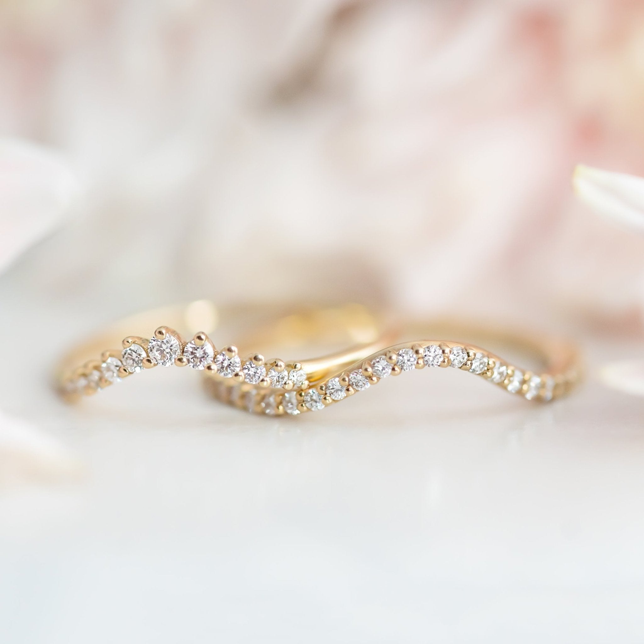 Diamond Wave Ring - Rings - Raelyn Rose Jewellery
