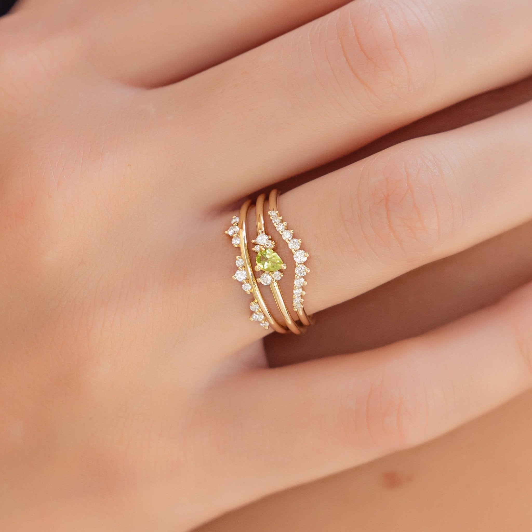 Evergreen Cluster Ring - Rings - Raelyn Rose Jewellery