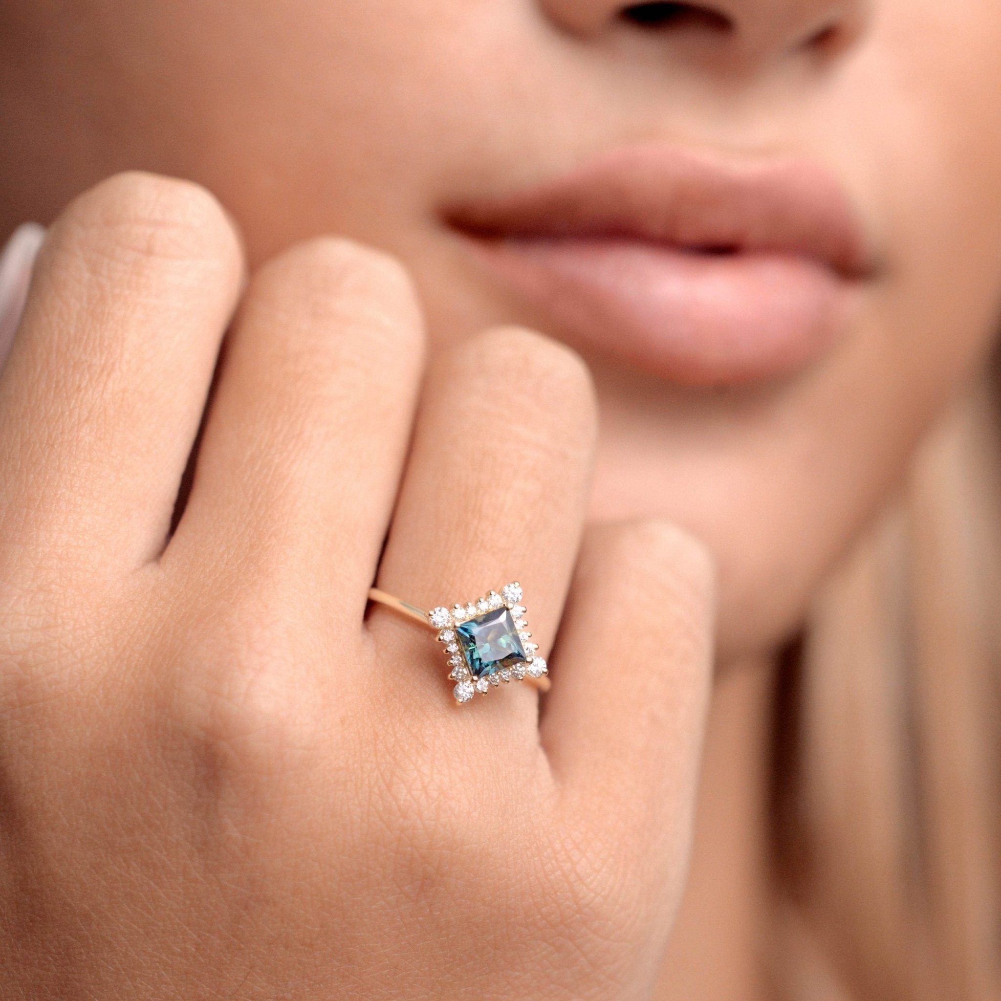 Lunar Ring - 1.04ct Australian Sapphire - Rings - Raelyn Rose Jewellery