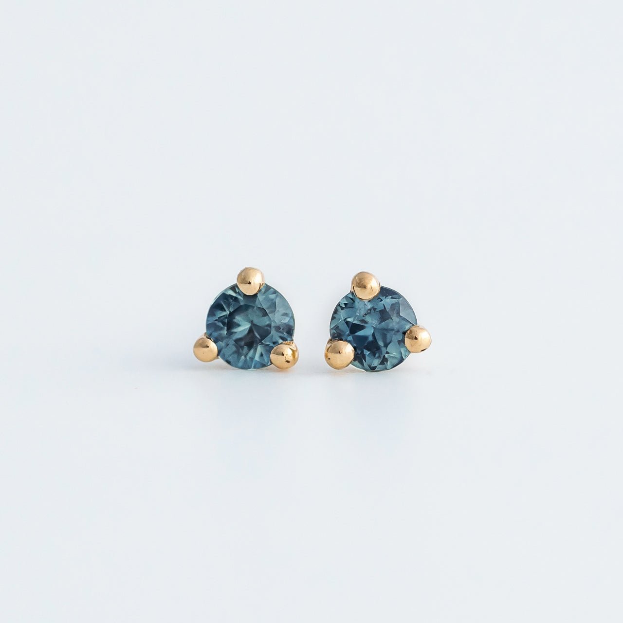 Mini Earrings - 3mm Sapphire - Earrings - Raelyn Rose Jewellery
