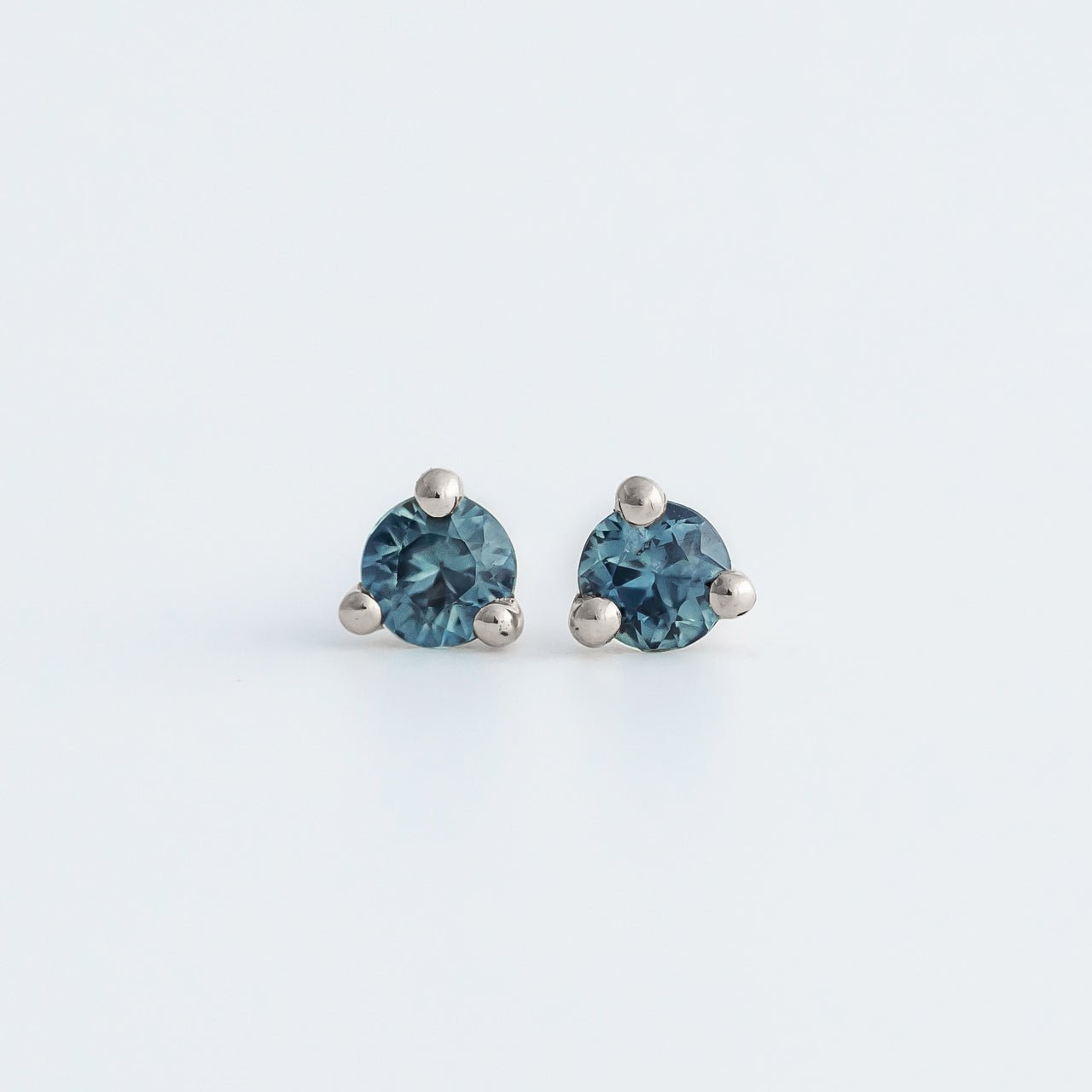 Mini Earrings - 3mm Sapphire - Earrings - Raelyn Rose Jewellery