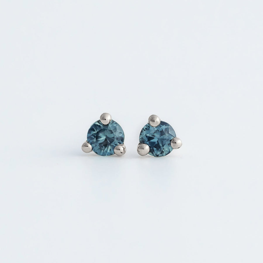 Mini Earrings - 3mm Sapphire - Earrings - Raelyn Rose Jewellery