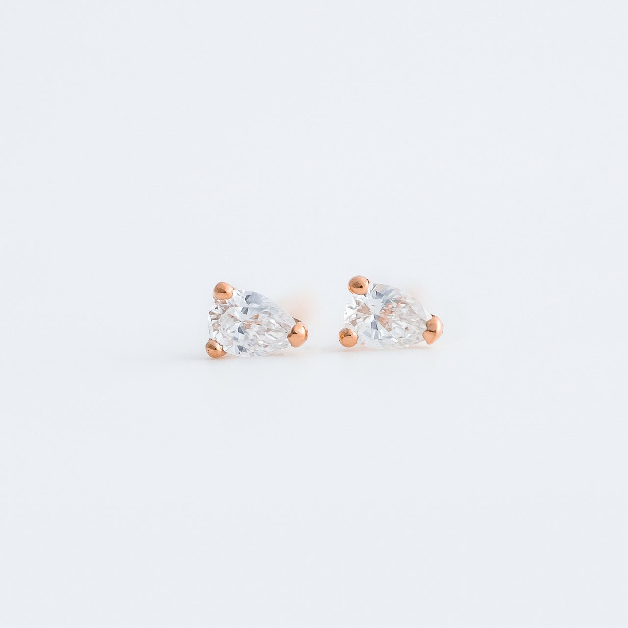 Mini Earrings - Pear Diamonds - Earrings - Raelyn Rose Jewellery