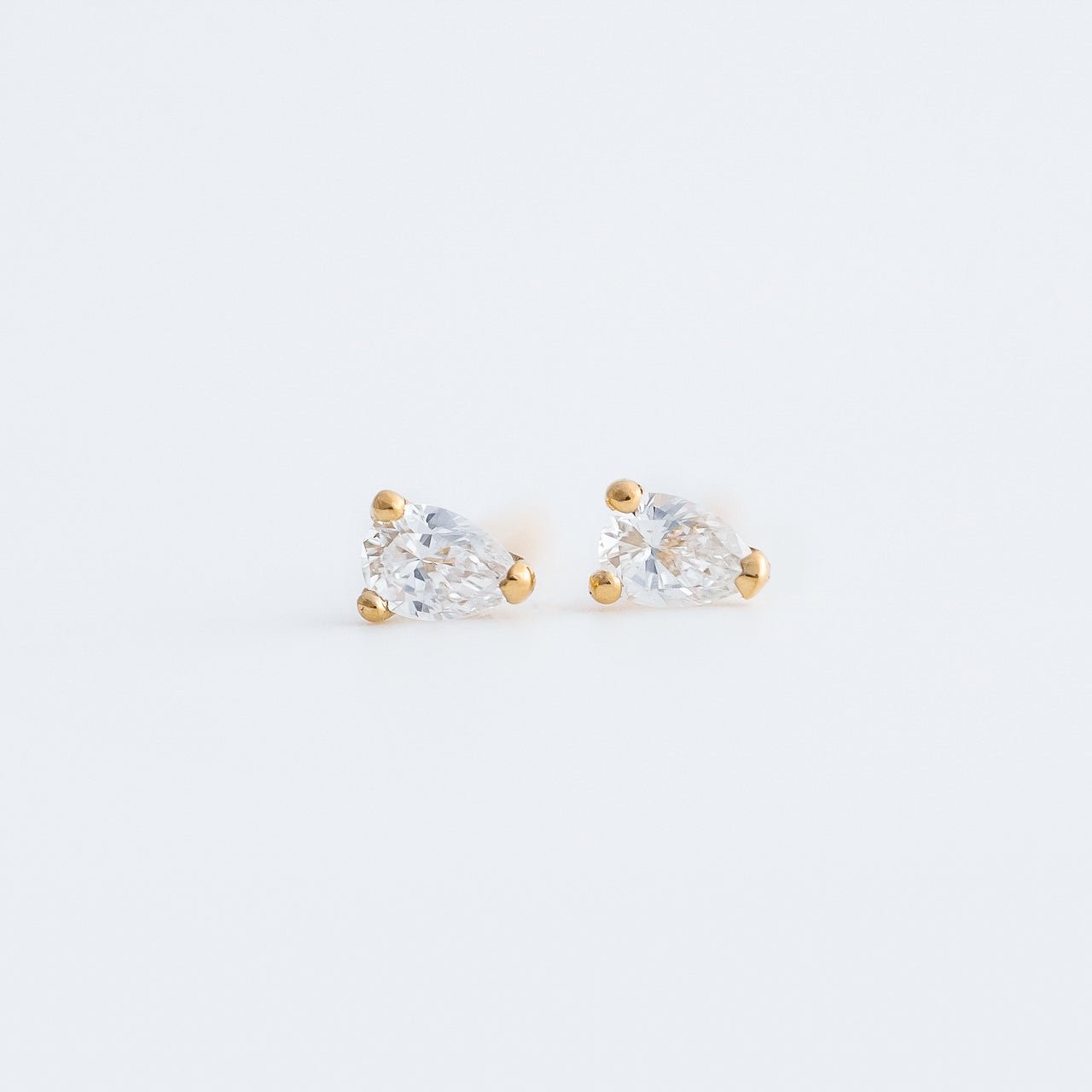 Mini Earrings - Pear Diamonds - Earrings - Raelyn Rose Jewellery