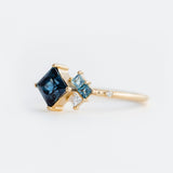 Ocean Cluster Ring - 0.90ct Sapphire - Rings - Raelyn Rose Jewellery