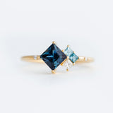 Ocean Cluster Ring - 0.90ct Sapphire - Rings - Raelyn Rose Jewellery