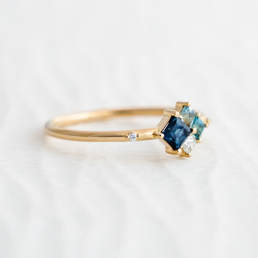 Ocean Cluster Ring - Rings - Raelyn Rose Jewellery