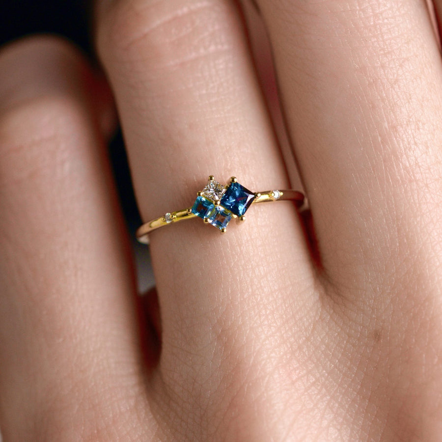 Ocean Cluster Ring - Rings - Raelyn Rose Jewellery