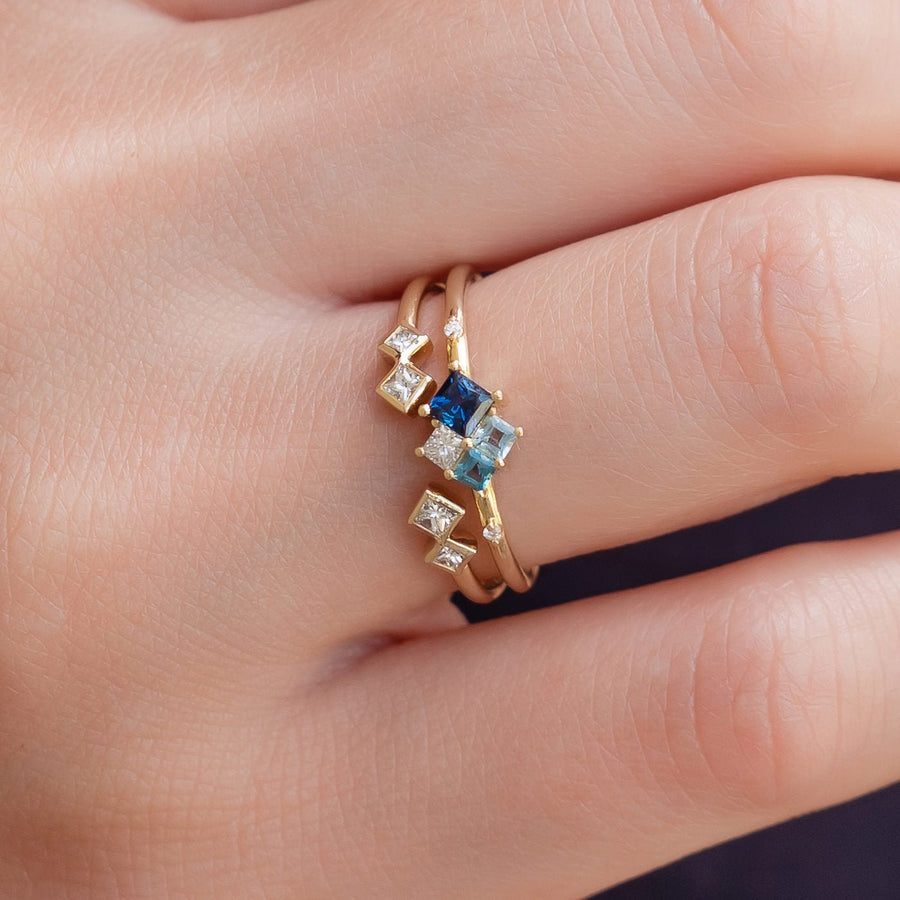 Ocean Cluster Ring - Rings - Raelyn Rose Jewellery