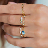 Ocean Cluster Ring - Rings - Raelyn Rose Jewellery