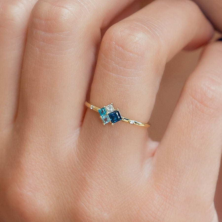 Ocean Cluster Ring - Rings - Raelyn Rose Jewellery