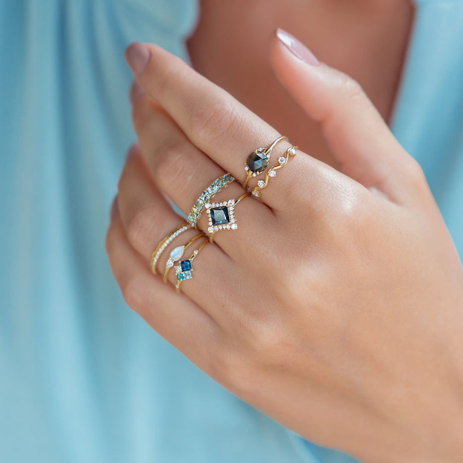 Ocean Cluster Ring - Rings - Raelyn Rose Jewellery