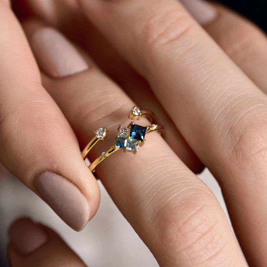 Ocean Cluster Ring - Rings - Raelyn Rose Jewellery