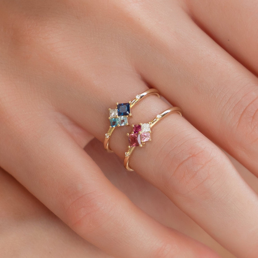 Ocean Cluster Ring - Rings - Raelyn Rose Jewellery