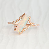 Opal Snow Trail Ring - Rings - Raelyn Rose Jewellery