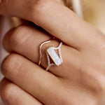 Opal Snow Trail Ring - Rings - Raelyn Rose Jewellery