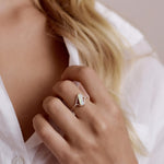 Opal Snow Trail Ring - Rings - Raelyn Rose Jewellery