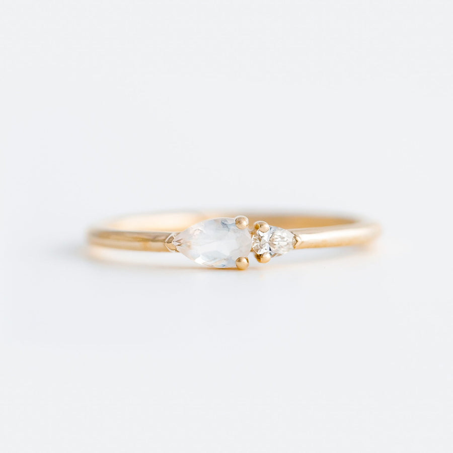 Petal Ring - Moonstone - Raelyn Rose Jewellery