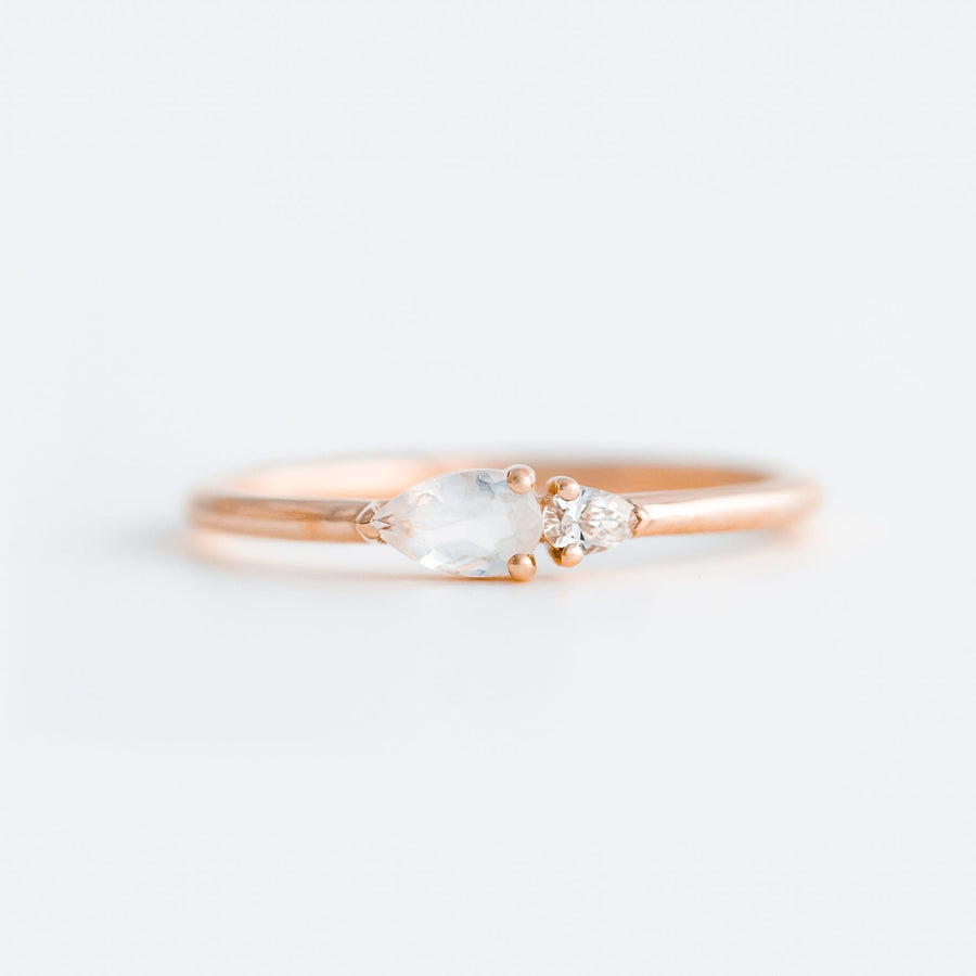 Petal Ring - Moonstone - Raelyn Rose Jewellery
