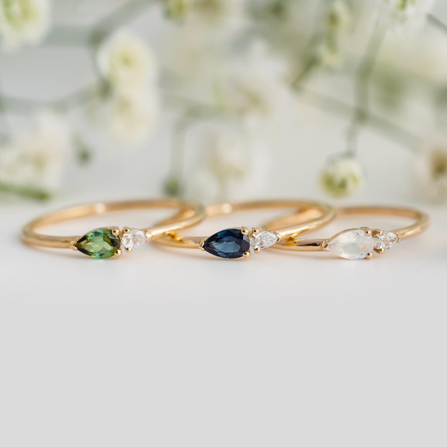 Petal Ring - Moonstone - Raelyn Rose Jewellery