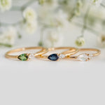 Petal Ring - Sapphire - Rings - Raelyn Rose Jewellery