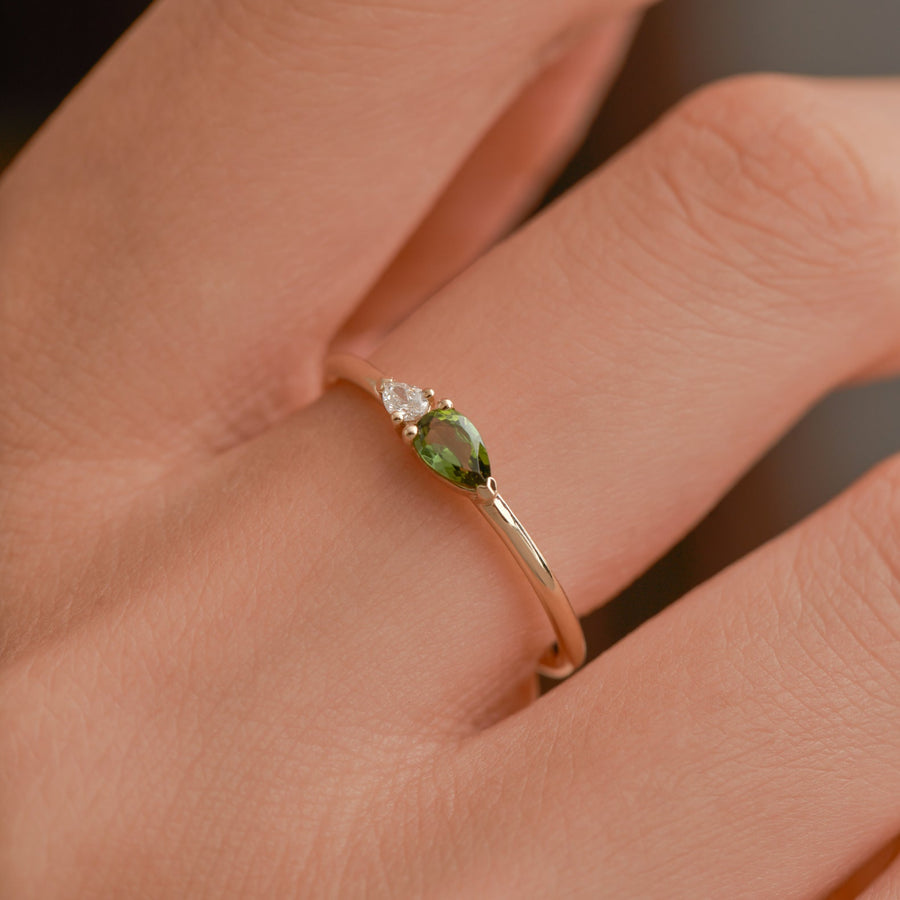 Petal Ring - Tourmaline - Rings - Raelyn Rose Jewellery