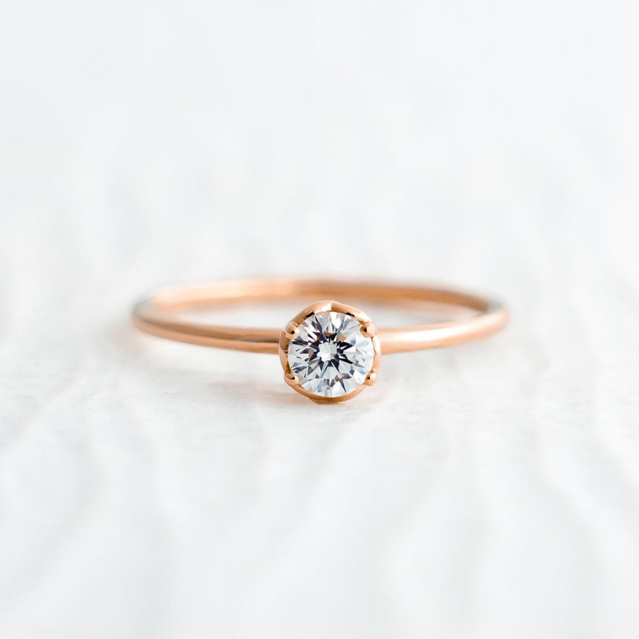 Rose Lace Ring - 0.25ct Diamond - Rings - Raelyn Rose Jewellery