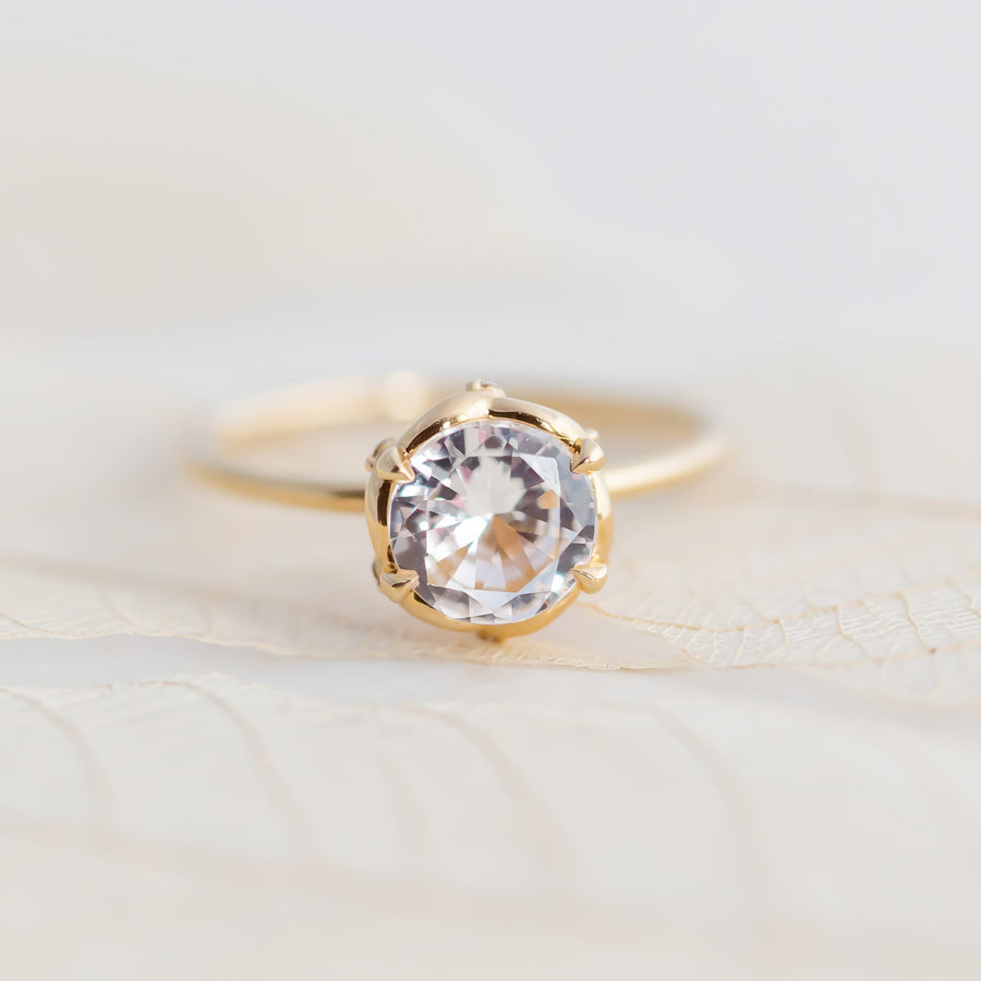 Rose Lace Ring - White Sapphire - Rings - Raelyn Rose Jewellery