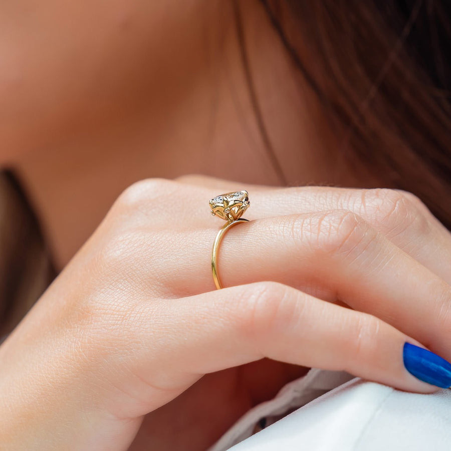 Rose Lace Ring - White Sapphire - Rings - Raelyn Rose Jewellery