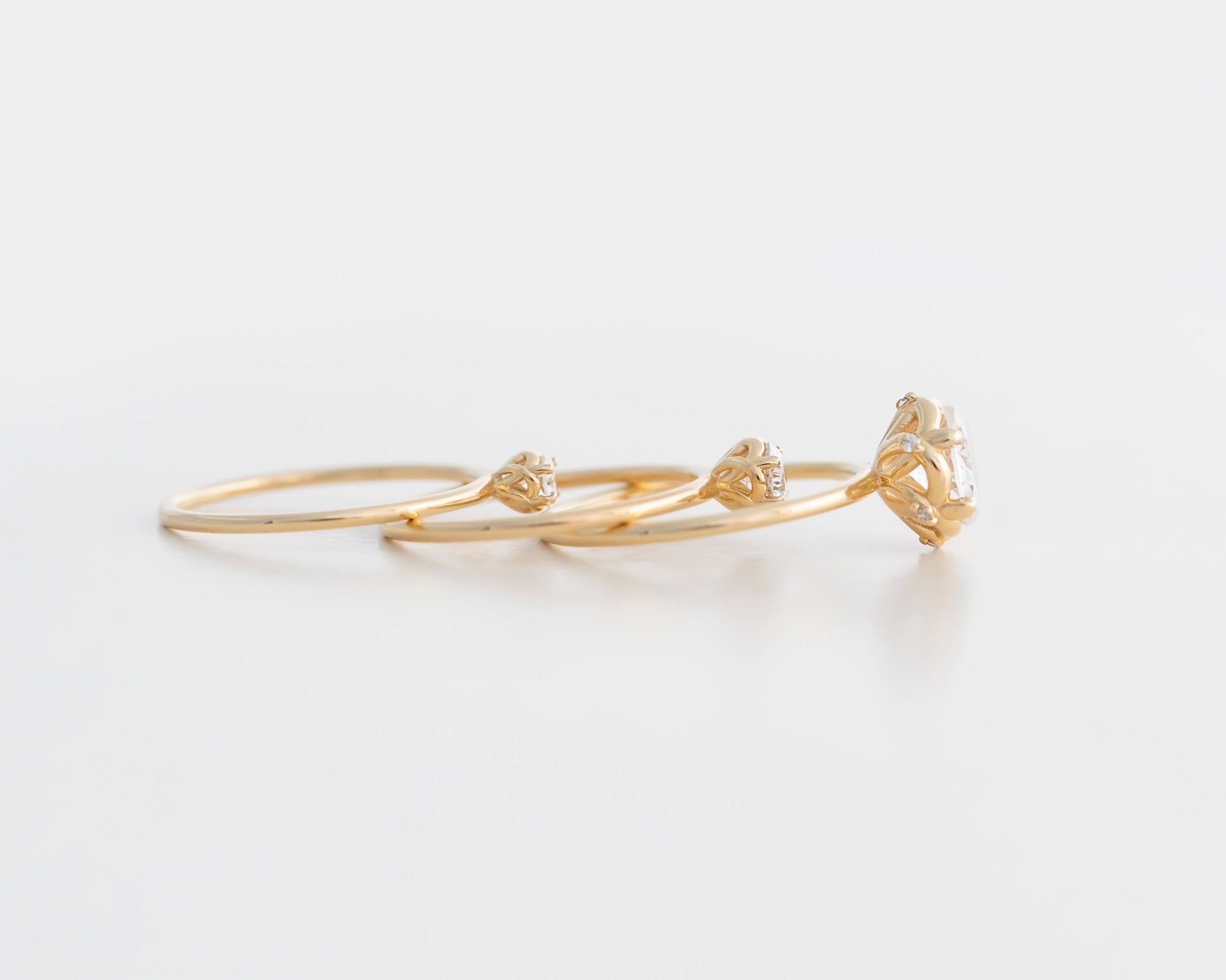 Rose Lace Ring - White Sapphire - Rings - Raelyn Rose Jewellery