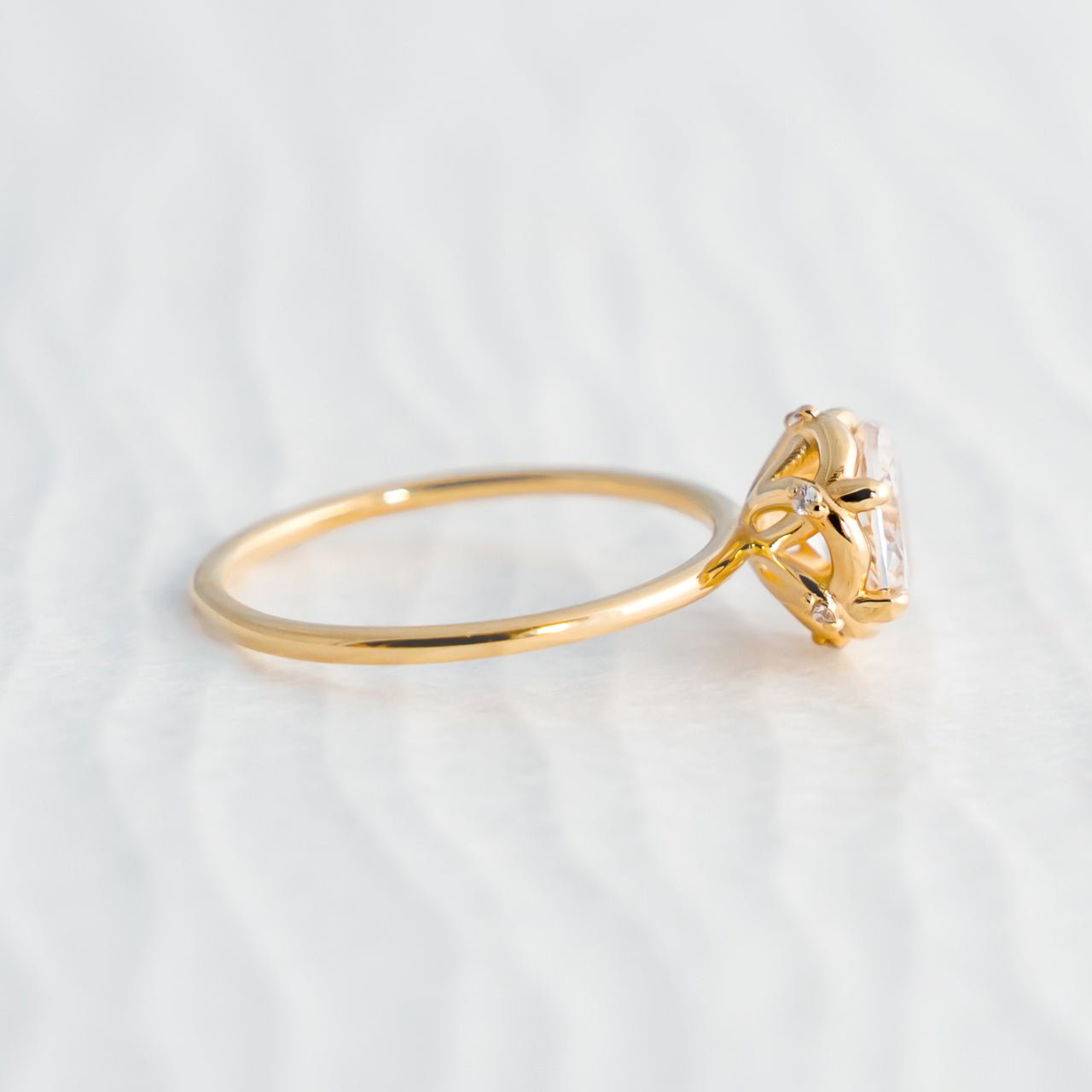 Rose Lace Ring - White Sapphire - Rings - Raelyn Rose Jewellery