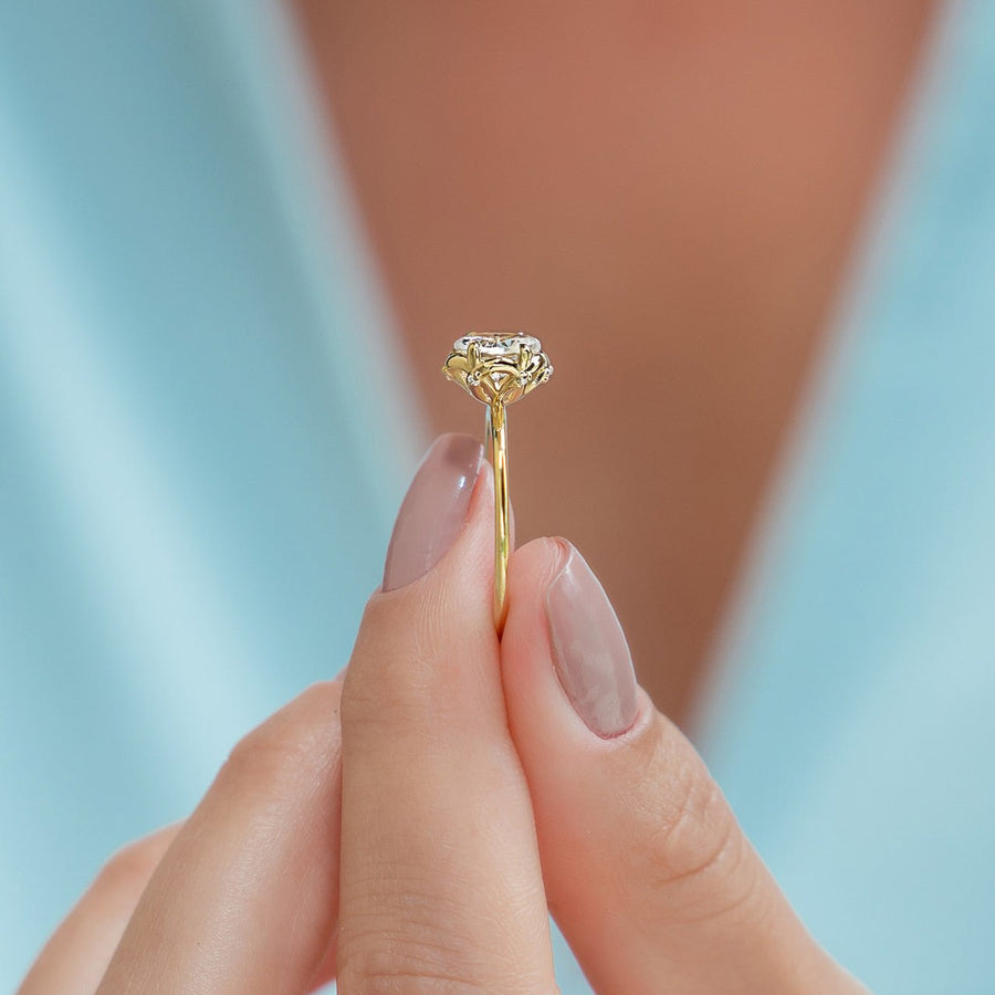 Rose Lace Ring - White Sapphire - Rings - Raelyn Rose Jewellery