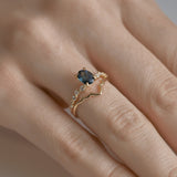 Sage Ring - 1ct Oval Sapphire - Rings - Raelyn Rose Jewellery