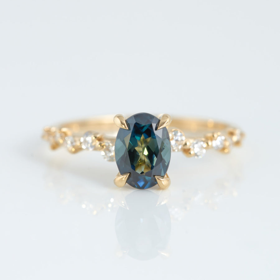 Sage Ring - 1ct Oval Sapphire - Rings - Raelyn Rose Jewellery