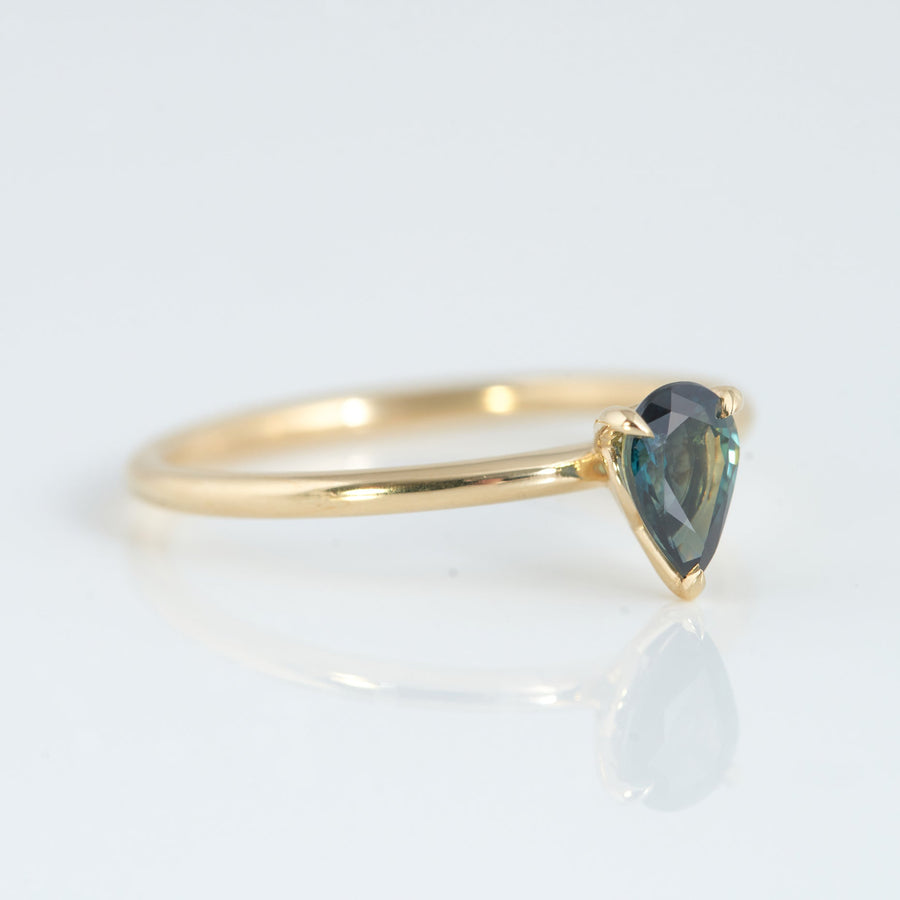 Starlight Ring - 0.60ct Pear Sapphire - Rings - Raelyn Rose Jewellery