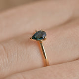 Starlight Ring - 0.60ct Pear Sapphire - Rings - Raelyn Rose Jewellery