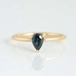 Starlight Ring - 0.60ct Pear Sapphire - Rings - Raelyn Rose Jewellery