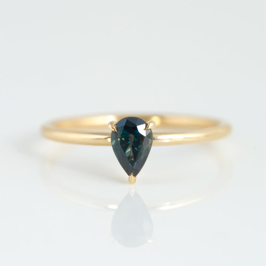 Starlight Ring - 0.60ct Pear Sapphire - Rings - Raelyn Rose Jewellery