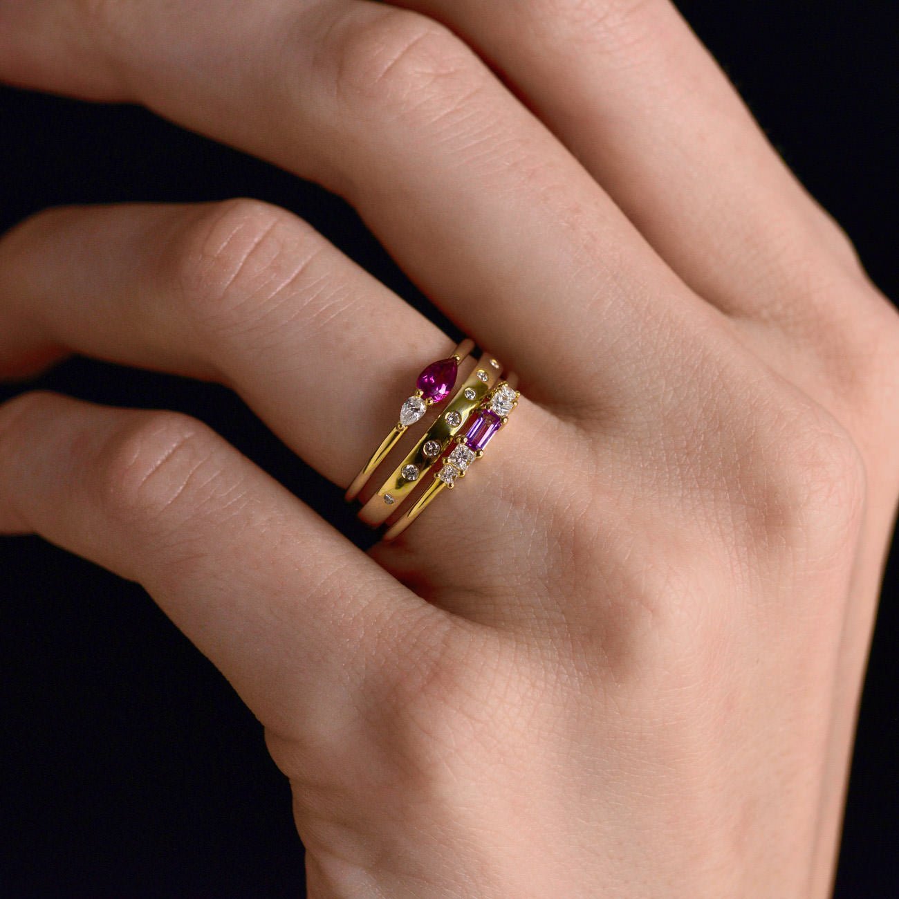 Stepping Stone Ring - Rings - Raelyn Rose Jewellery