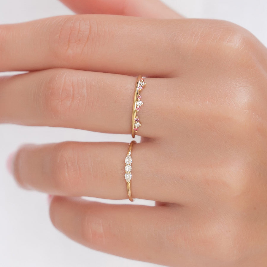 Tiara Ring - Pink Sapphire - Rings - Raelyn Rose Jewellery