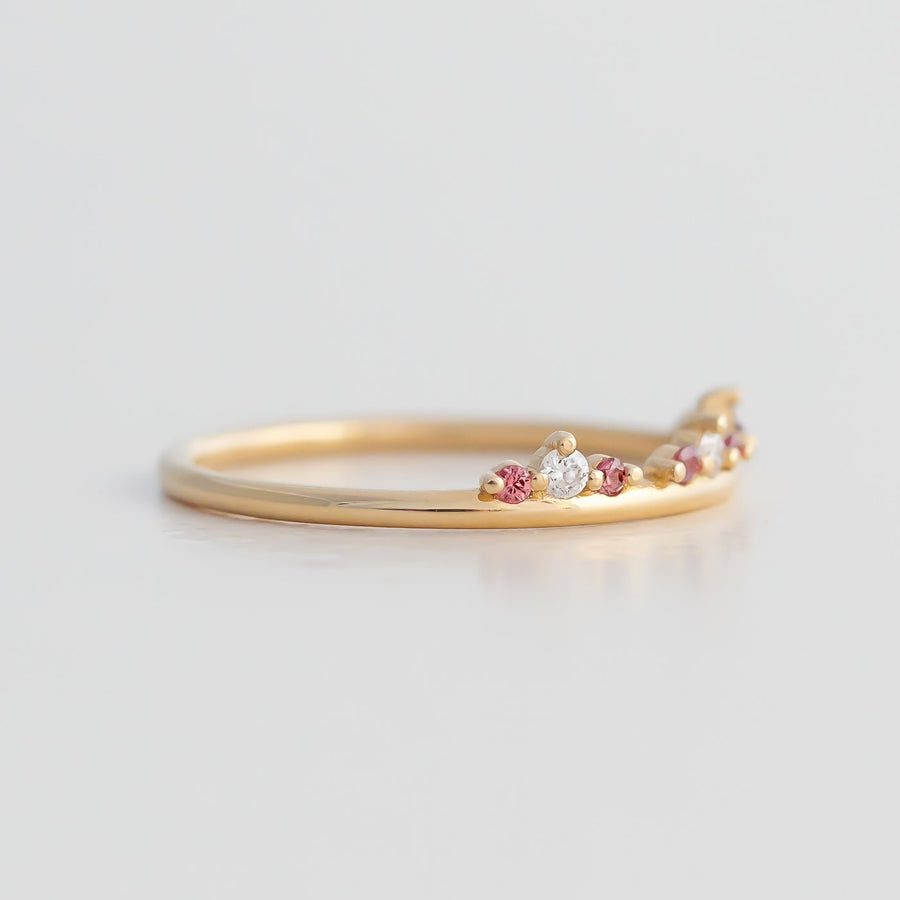 Tiara Ring - Pink Sapphire - Rings - Raelyn Rose Jewellery