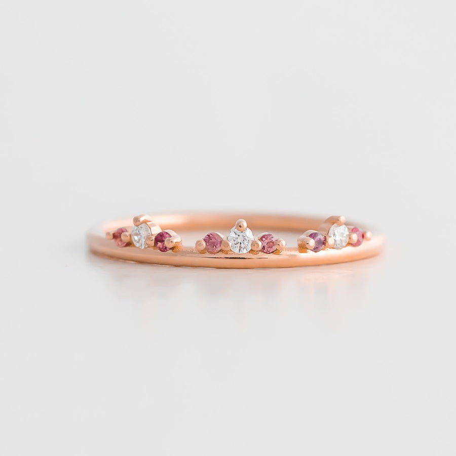 Tiara Ring - Pink Sapphire - Rings - Raelyn Rose Jewellery