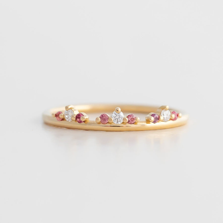 Tiara Ring - Pink Sapphire - Rings - Raelyn Rose Jewellery
