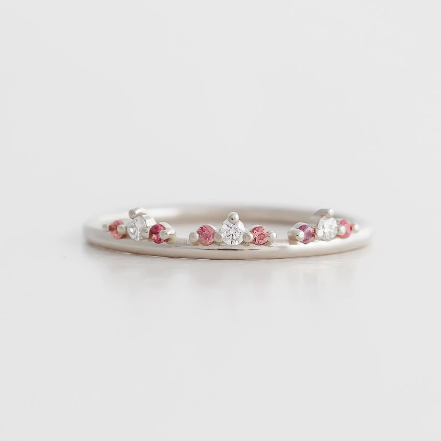 Tiara Ring - Pink Sapphire - Rings - Raelyn Rose Jewellery
