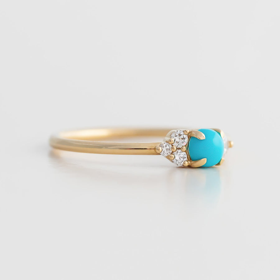 Turquoise Cluster Ring - Rings - Raelyn Rose Jewellery