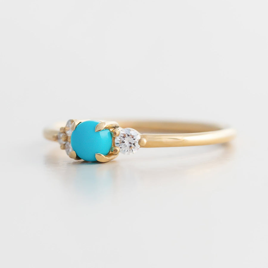 Turquoise Cluster Ring - Rings - Raelyn Rose Jewellery