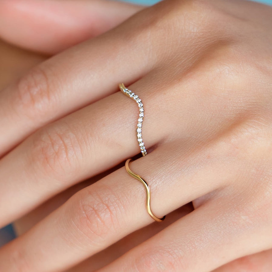 Wave Ring - Rings - Raelyn Rose Jewellery