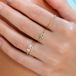 Rose Lace Ring - 0.32 Australian Parti Sapphire - Rings - Raelyn Rose Jewellery