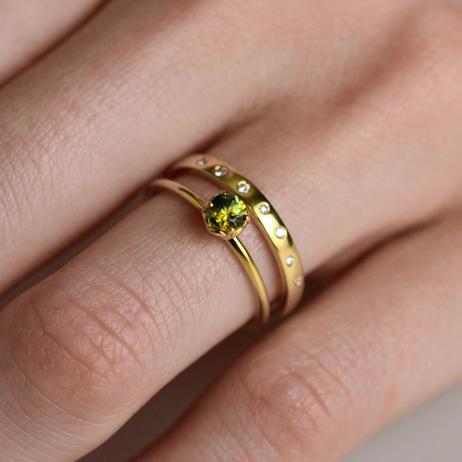 Rose Lace Ring - 0.32 Australian Parti Sapphire - Rings - Raelyn Rose Jewellery